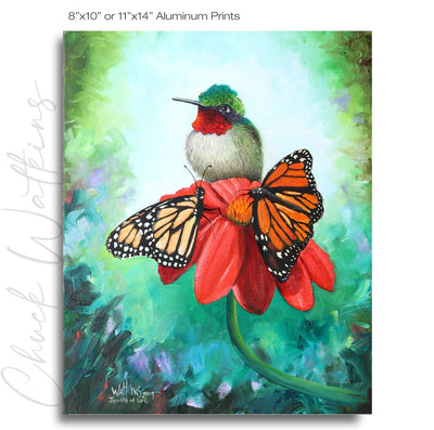 Jewels of Life - Hummingbird Wall Art Print by Chuck Watkins