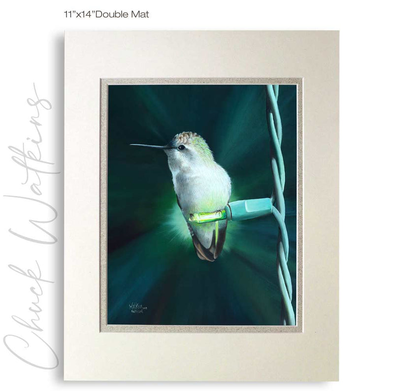 Pretty Girl - Hummingbird Wall Art Print by Chuck Watkins