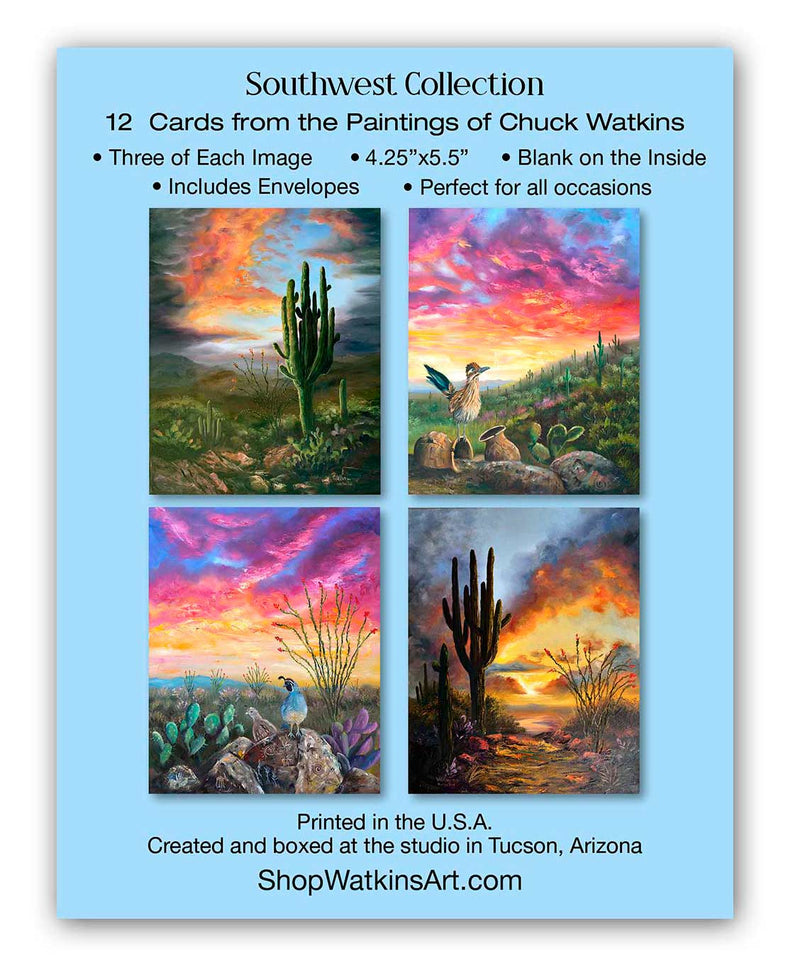The Southwest Card Set – Southwest Wall Art Print by Chuck Watkins