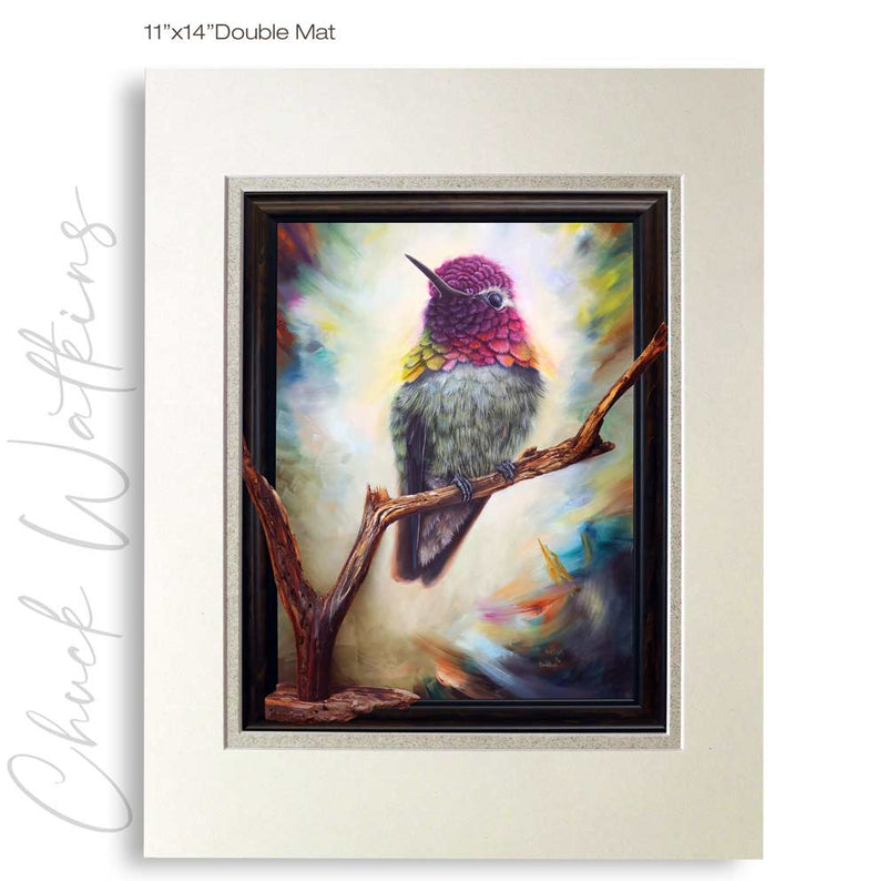 Guardian - Hummingbird Wall Art Print by Chuck Watkins