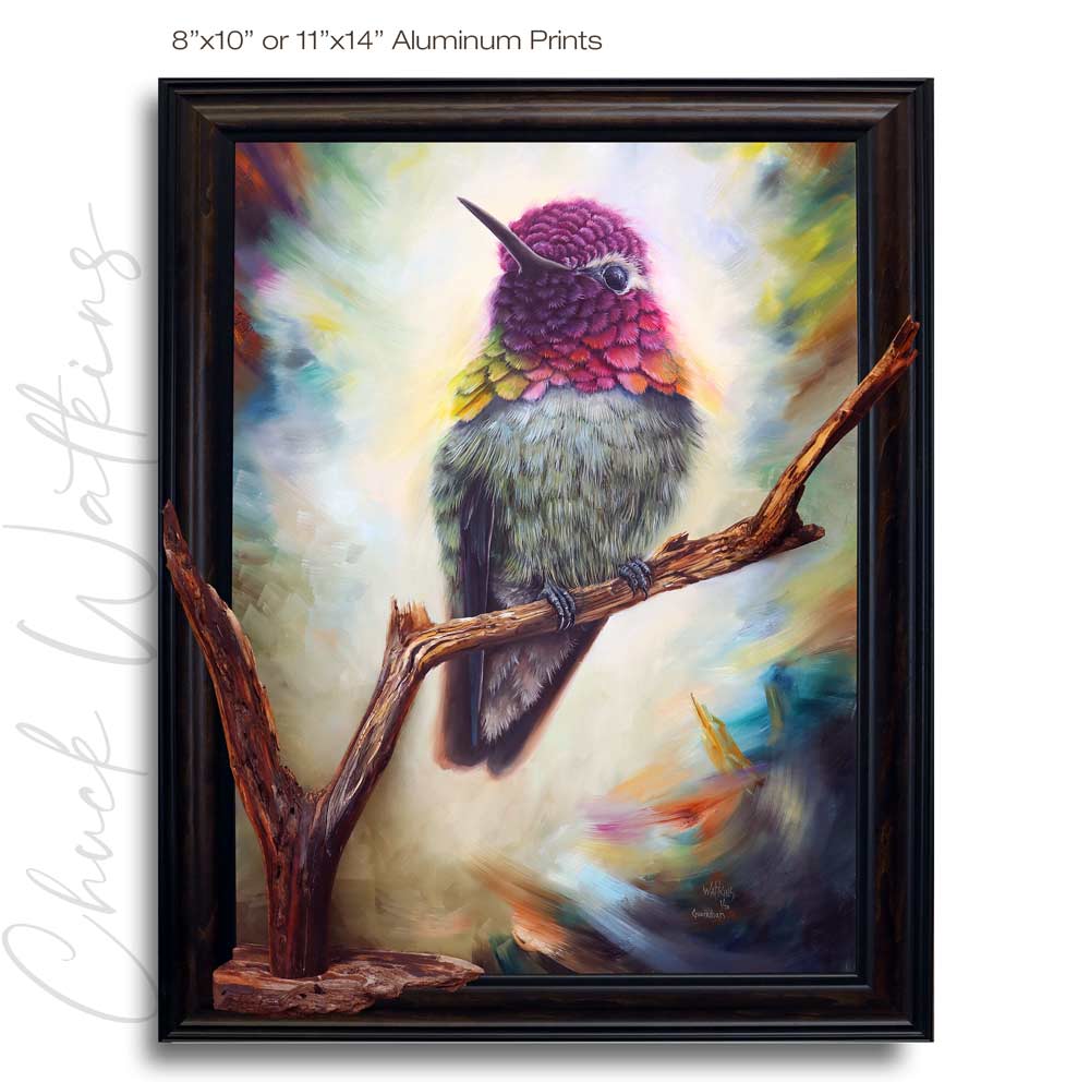 Guardian - Hummingbird Wall Art Print by Chuck Watkins