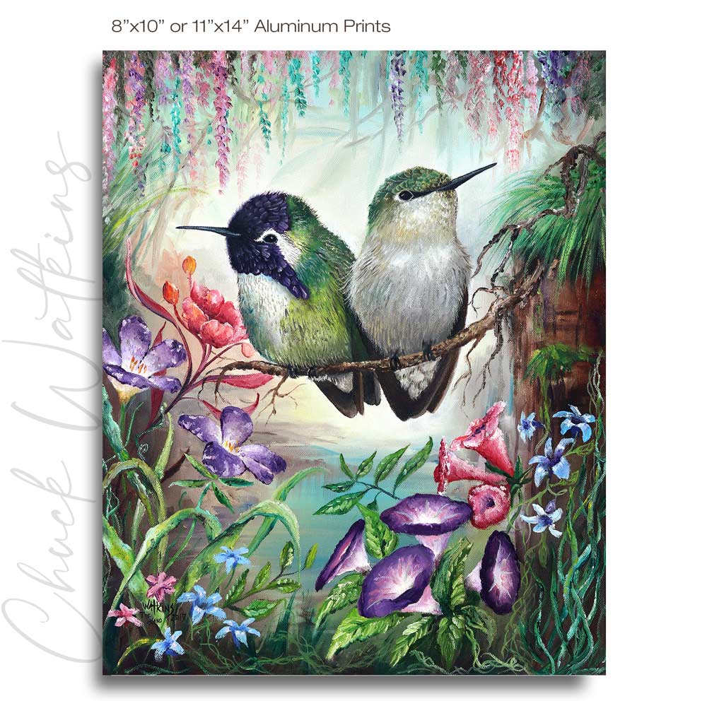 The Island - Hummingbird Wall Art Print by Chuck Watkins